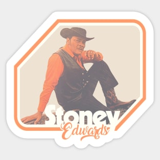 Retro Stoney Edwards Country Legend Tribute Sticker